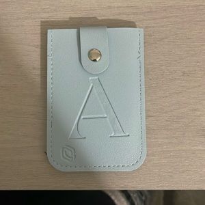 Baby blue mini wallet